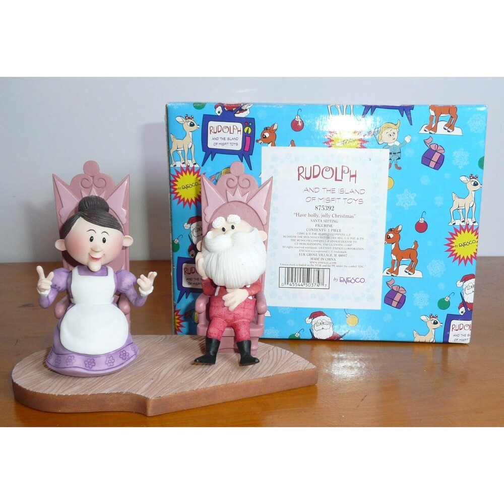 Rudolph And The Island Of Misfit Toys "Santa Mrs Claus" Figurine #875392 Enesco